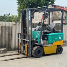 Xe Nâng Điện cũ ngồi lái 1.5T, Komatsu FB15EX-11 hàng Nhật Bãi chưa qua sử dụng tại Việt Nam,sản xuất năm 2005,mã xe TV.E377