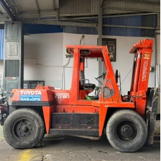 Xe nâng dầu Nhật Bãi 8.0T, TOYOTA 3FD80 hàng đã qua sử dụng (Nhật Bản) sản xuất 1990 mã TV.D126