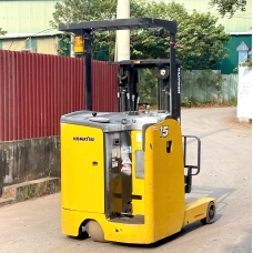 Xe nâng điện cũ đứng lái 1.5T, KOMATSU FB15RL-15, hàng đã qua sử dụng (Nhật Bản),sản xuất năm 2022,mã xe TV.E389