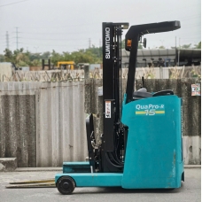 Xe nâng điện cũ đứng lái 1.5T, Sumitomo 61FBR15SXII, hàng đã qua sử dụng (Nhật Bản) sản xuất 2020, mã xe TV.E179
