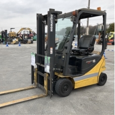 Xe nâng điện cũ ngồi lái 1.5T, KOMATSU FB15-12, hàng đã qua sử dụng (Nhật Bản) sản xuất 2021 mã TV.E454