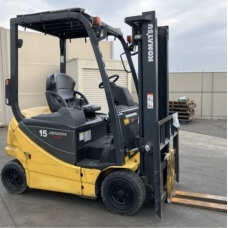 Xe nâng điện cũ ngồi lái 1.5T, KOMATSU FB15-12, hàng đã qua sử dụng (Nhật Bản), sản xuất năm 2014, mã xe TV.E251