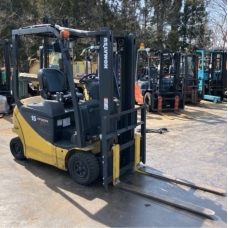 Xe nâng điện cũ ngồi lái 1.5T, KOMATSU FB15-12, hàng đã qua sử dụng (Nhật Bản), sản xuất năm 2020, mã xe TV.E246