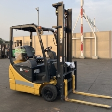 Xe nâng điện cũ ngồi lái 1.5T, KOMATSU FB15M-12, hàng đã qua sử dụng (Nhật Bản), sản xuất năm 2019, mã xe TV.E252