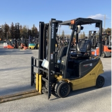 Xe nâng điện cũ ngồi lái 1.8T, KOMATSU FB18-12, hàng đã qua sử dụng (Nhật Bản) sản xuất 2018 mã TV.E452